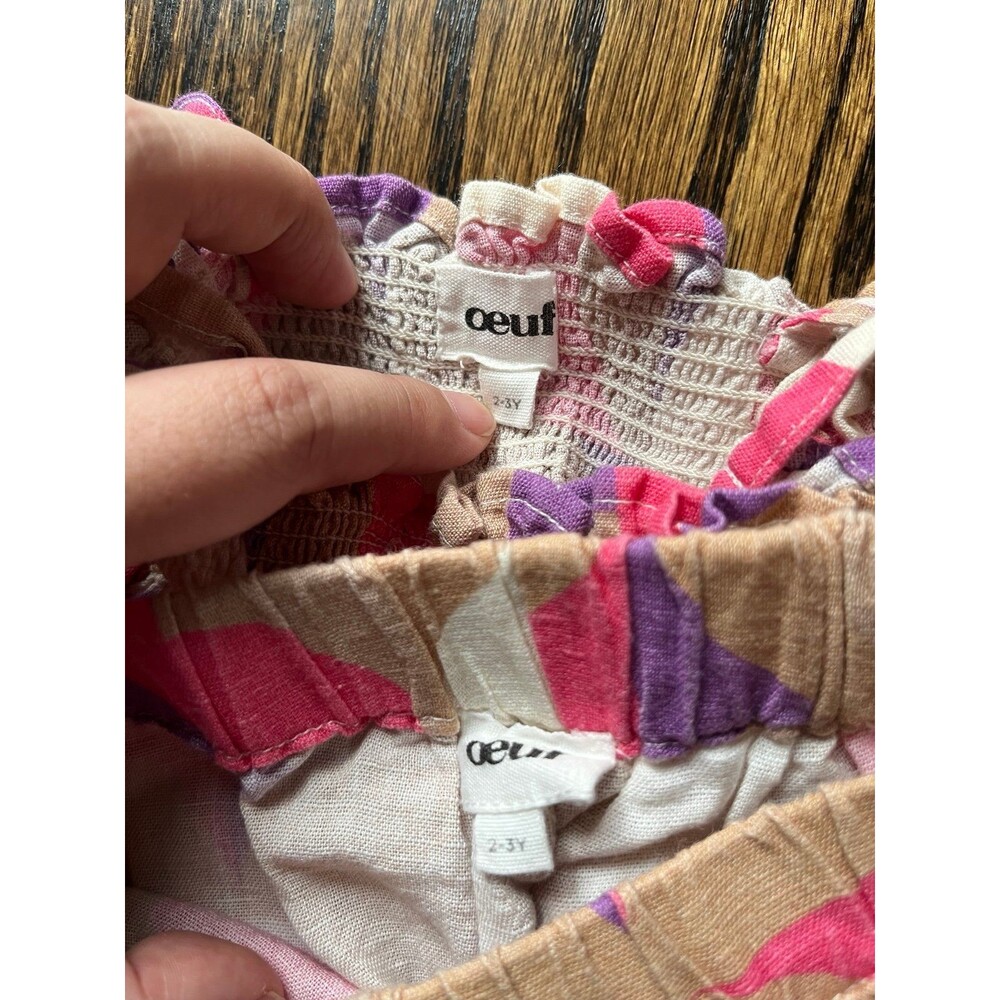 Oeuf Geometric Smocked Set (2-3Y) - Picture 6 of 7